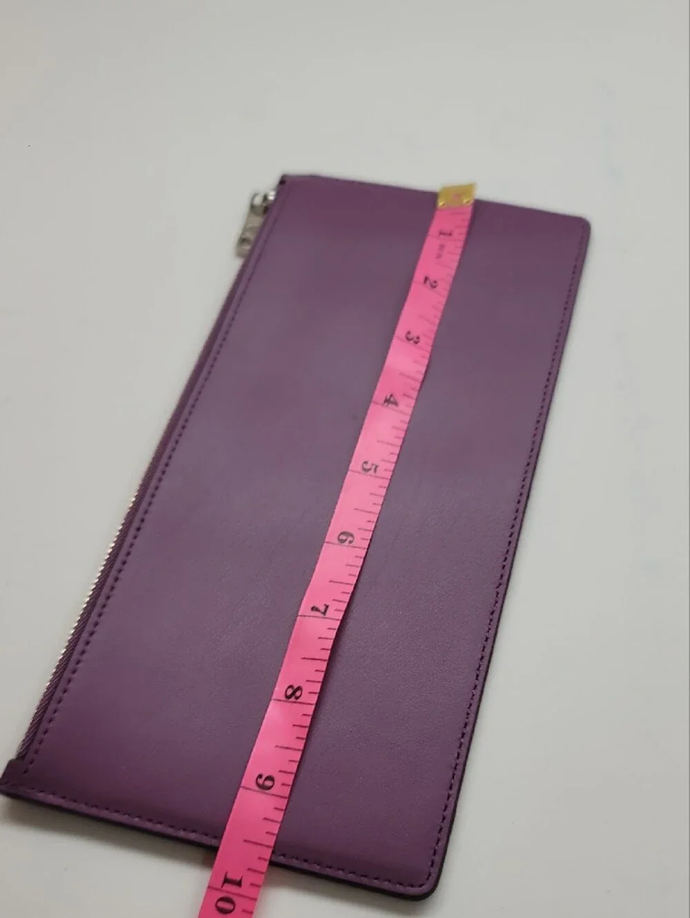 Coach Purple Leather Zip Bag Insert